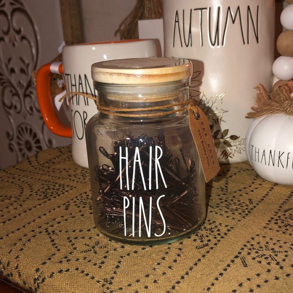 Boîtes Céramique Rae Dunn - Élastiques Cheveux Et Pinces - Lot De 2